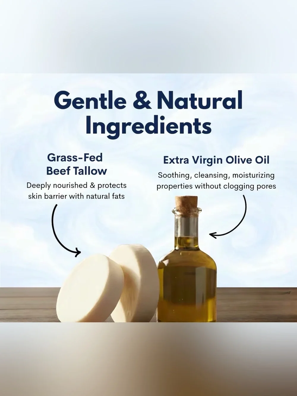 Natural Tallow Soap Bar - 1 bar